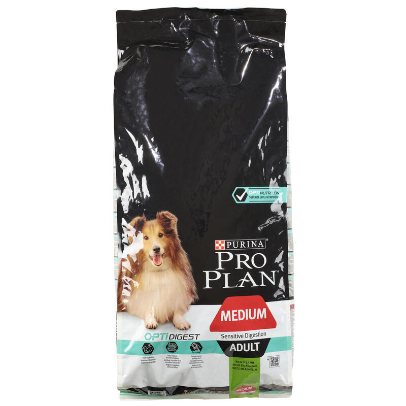 Kutyatáp PRO PLAN közepes termetű felnőtt kutyák számára, bárányhússal, 14 kg 