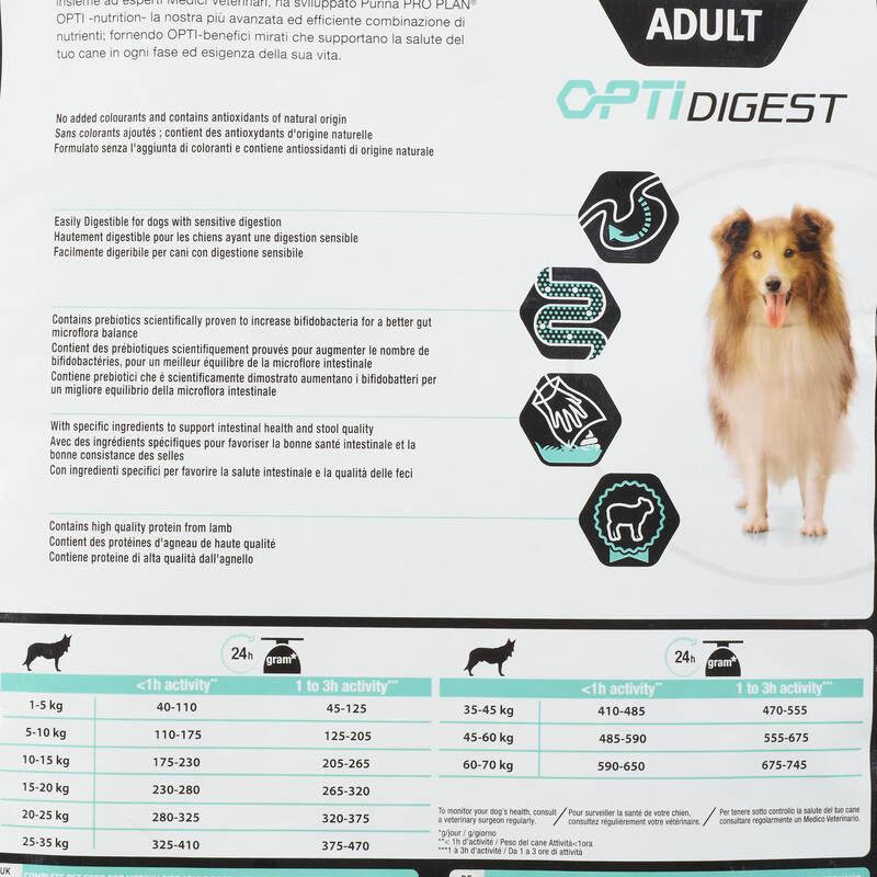 Kutyatáp PRO PLAN közepes termetű felnőtt kutyák számára, bárányhússal, 14 kg 