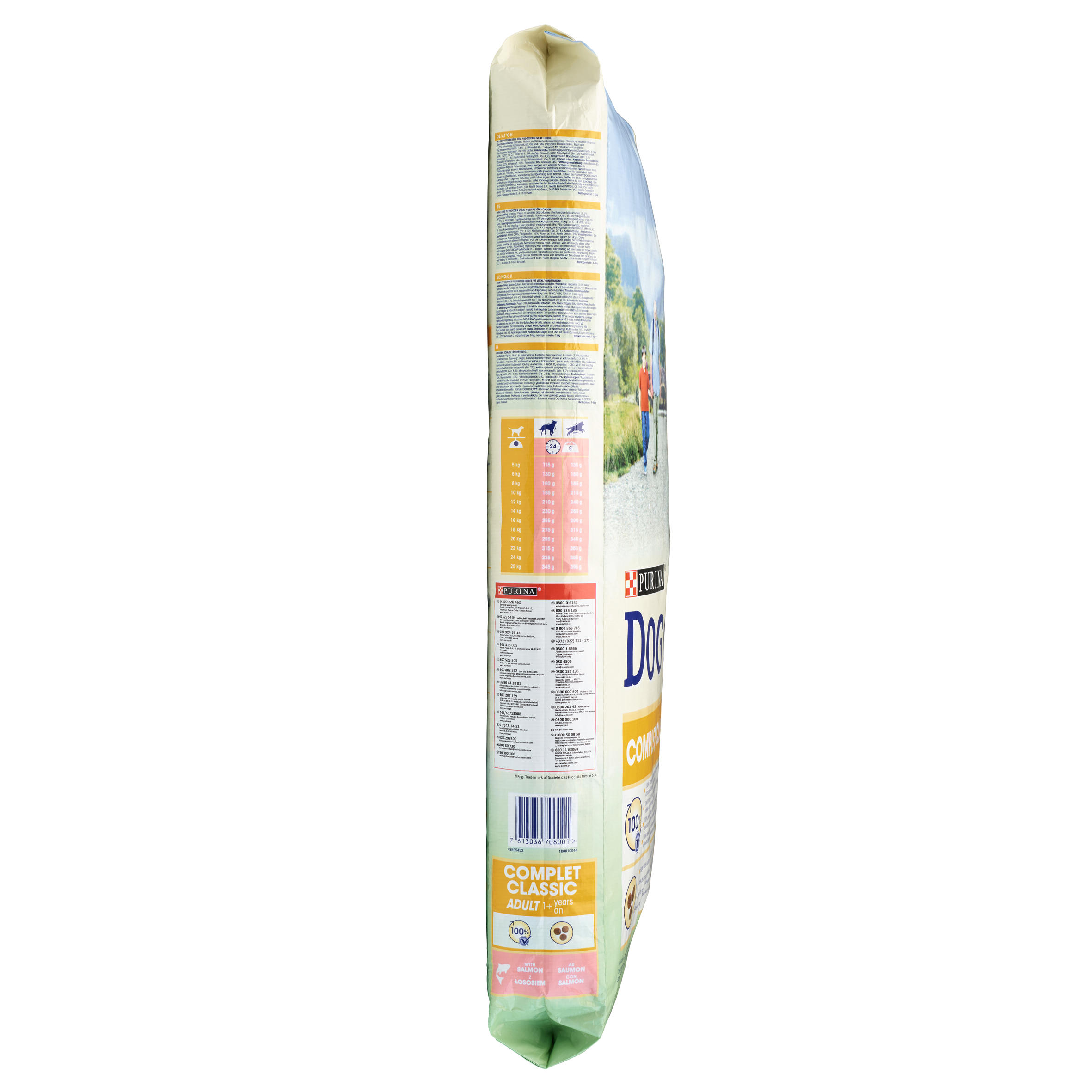 DOG CHOW Granuly – kompletné suché krmivo pre psy s lososom 14 kg 14 kg · záber 6
