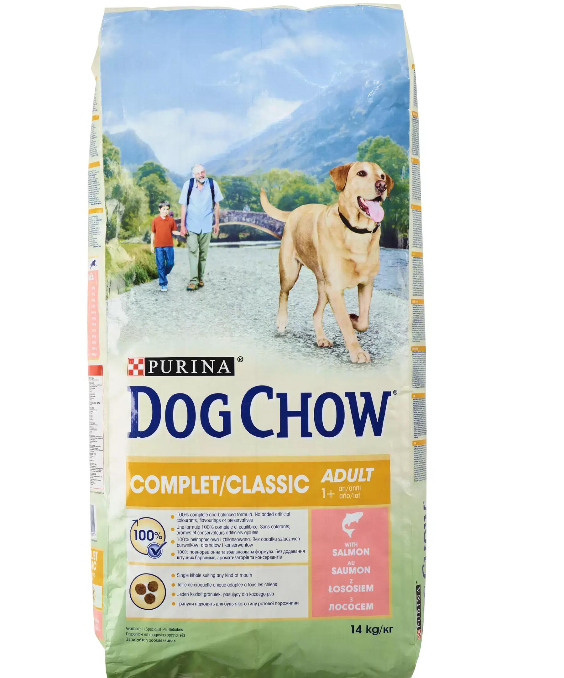 Pienso Perro Purina Dog Chow Complet Classic Alimentación Salmón 14 Kg