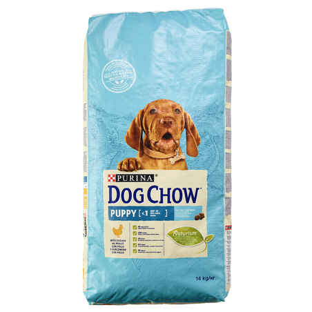 Visavertis šunų ėdalas mažiems šuniukams „Dog Chow“, su vištiena, 14 kg