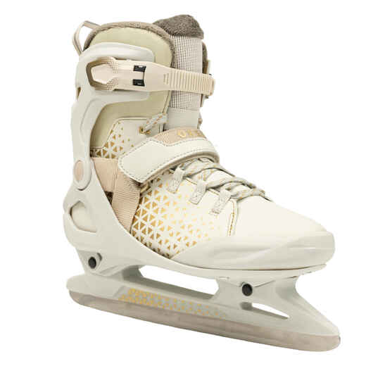 
      Adult Unisex Ice Skates Fit 520 Warm - Beige
  