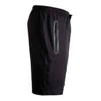 Adult Football Shorts with Zip Pockets Viralto Zip - Black/Grey