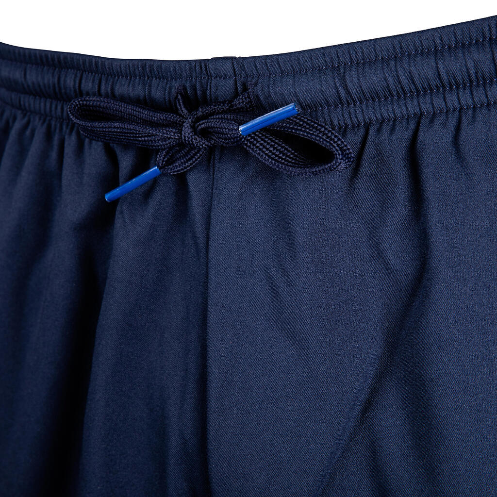 Adult Football Shorts with Zip Pockets Viralto Zip - Black/Grey
