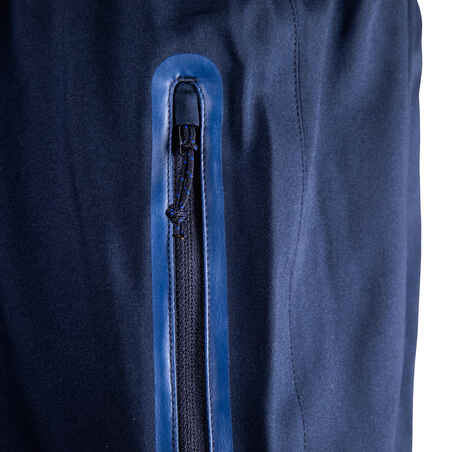 Suaugusiųjų futbolo šortai su užtraukiamomis kišenėmis „F500Z“, tamsiai mėlyni