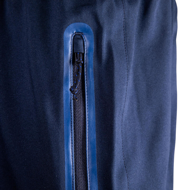 Short de football avec poches zippées adulte VIRALTO ZIP bleu marine
