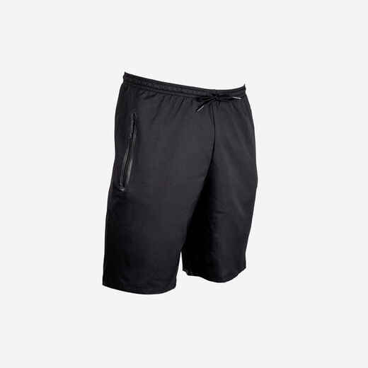 
      Adult Football Shorts with Zip Pockets Viralto Zip - Black/Grey
  