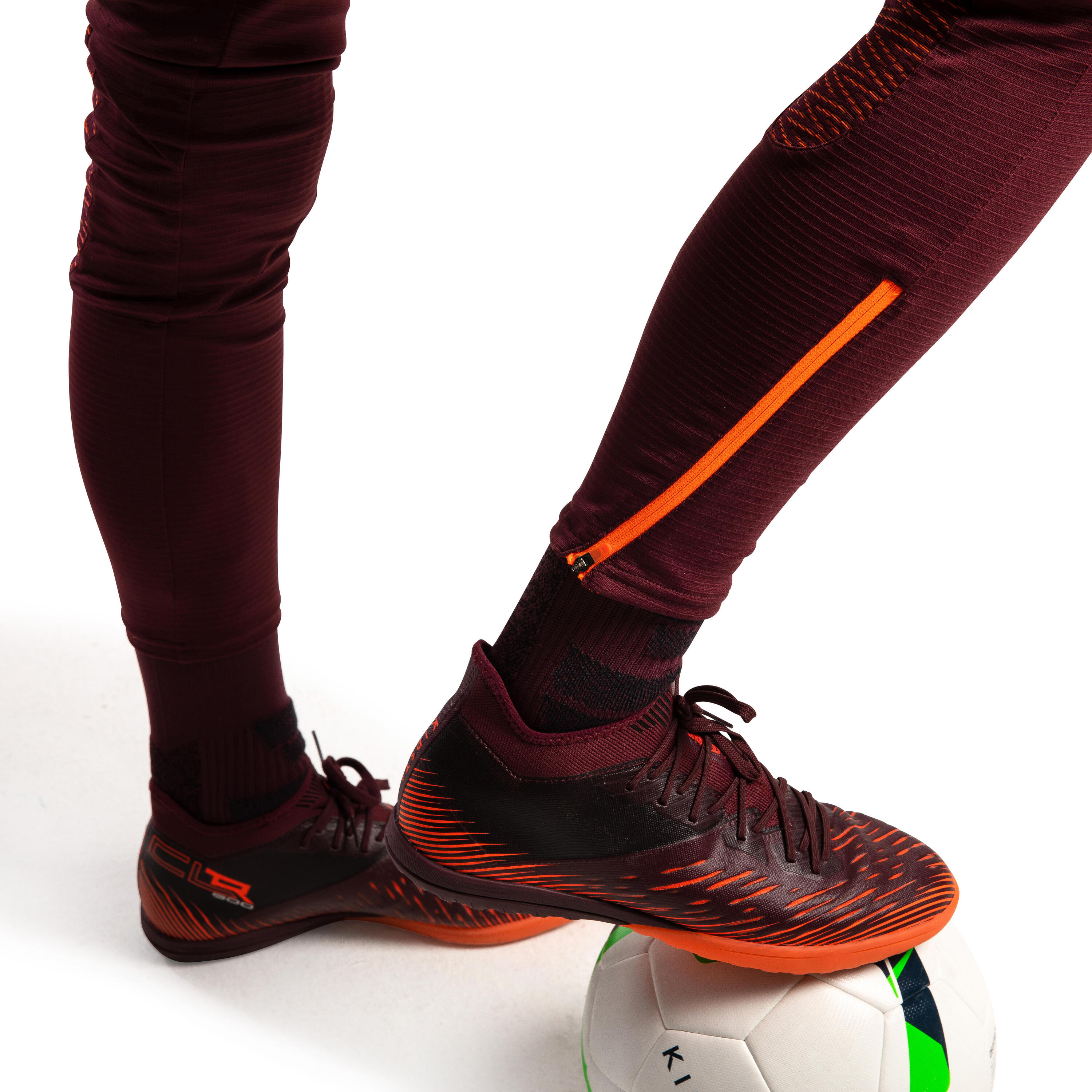 Voetbalbroek voor volwassenen CLR bordeaux 9/12