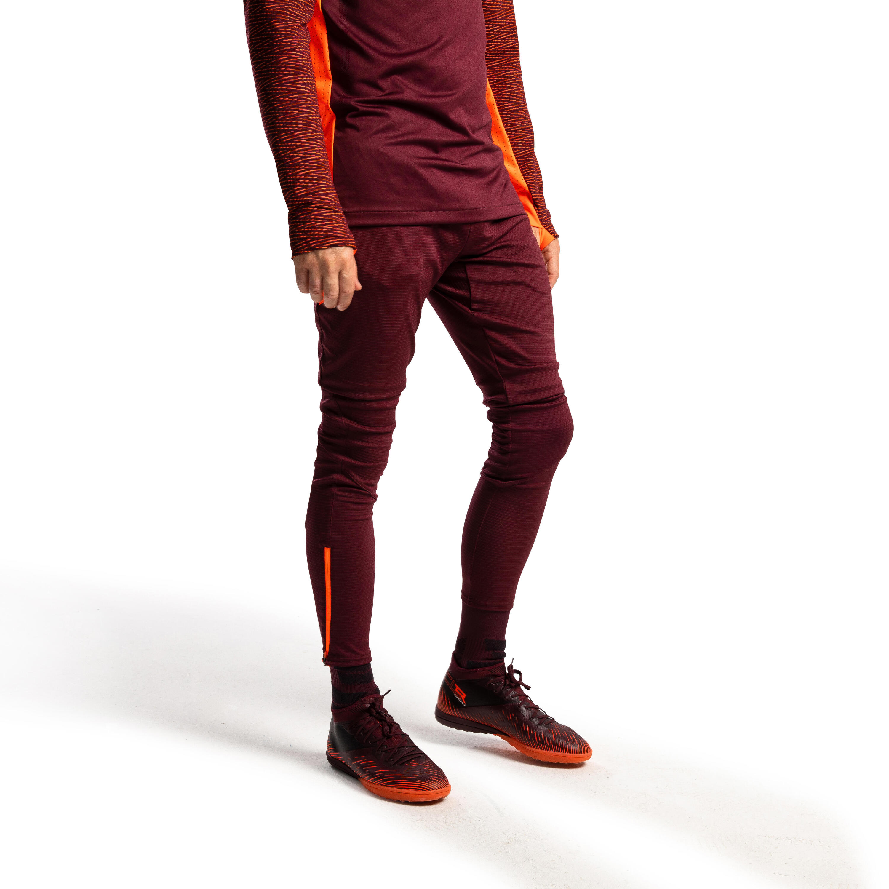 Voetbalbroek voor volwassenen CLR bordeaux 8/12