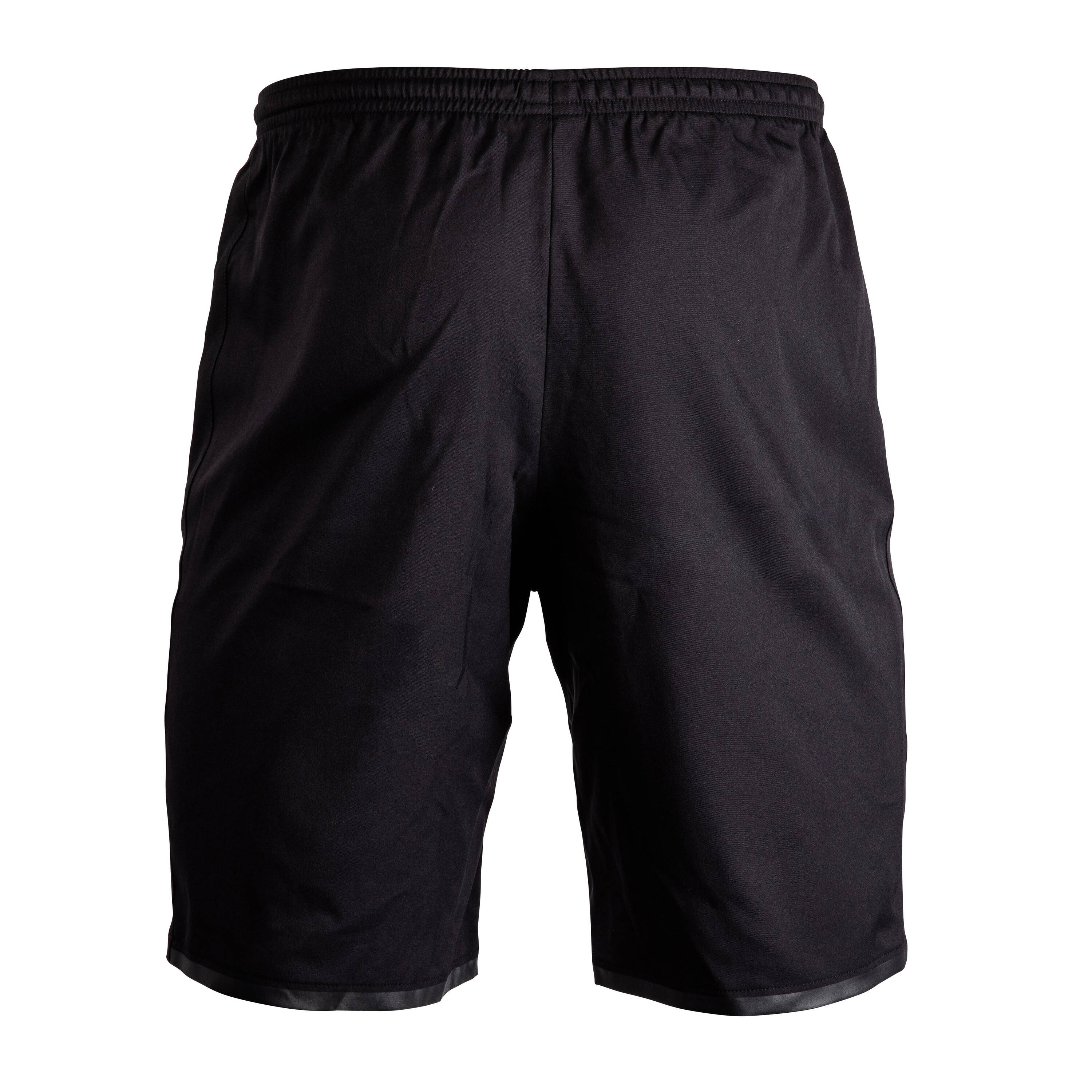 Adult Football Shorts with Zip Pockets Viralto Zip - Black/Grey -  3