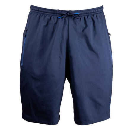 Adult Football Shorts with Zip Pockets Viralto Zip - Navy Blue