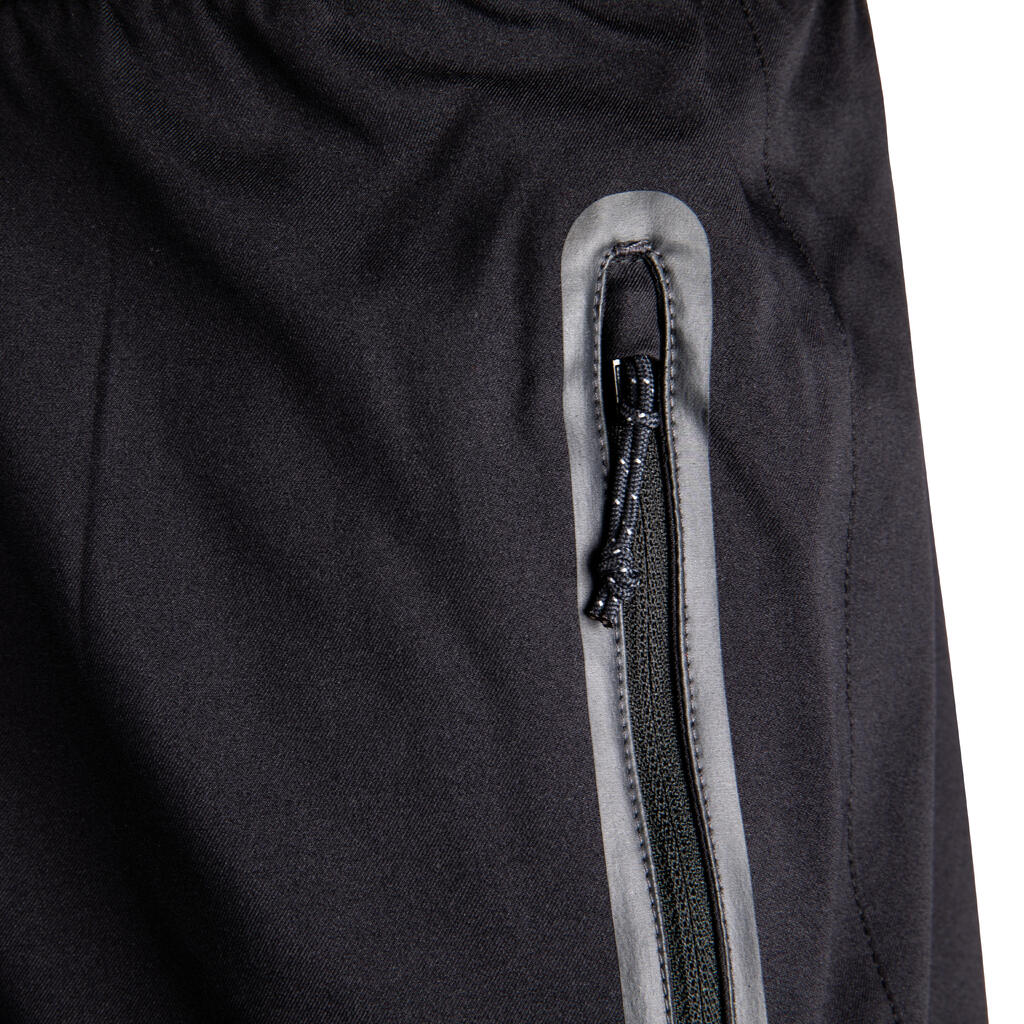Futbalové šortky s vreckami na zips VIRALTO ZIP čierne