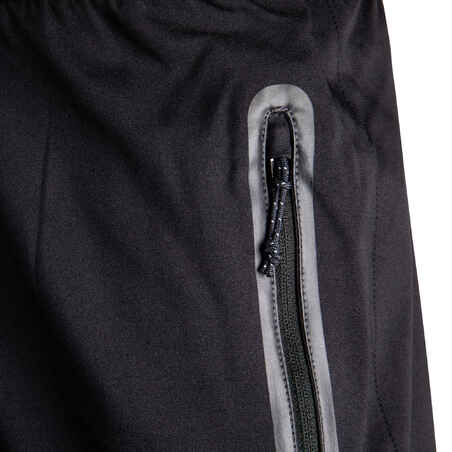 Adult Football Shorts with Zip Pockets Viralto Zip - Black/Grey