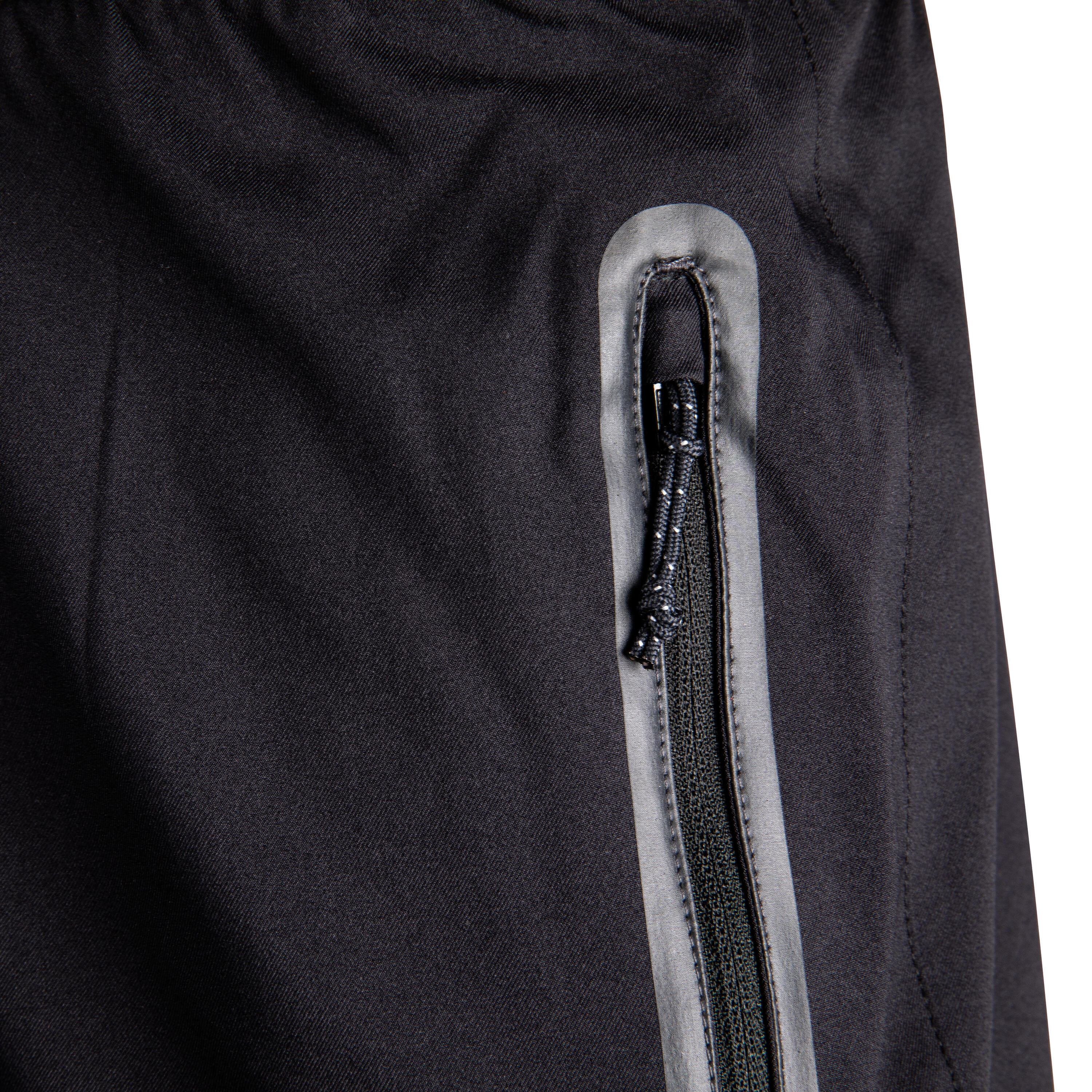 Adult Football Shorts with Zip Pockets Viralto Zip - Black/Grey 7/7