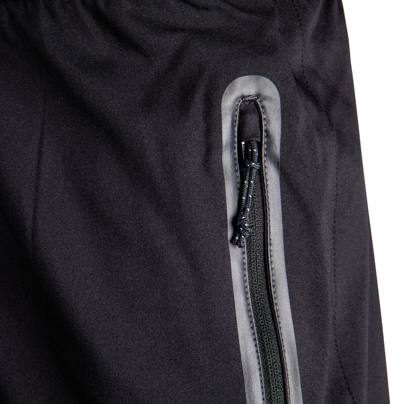 Pantalón Corto de Fútbol Kipsta F500 adulto negro y carbono