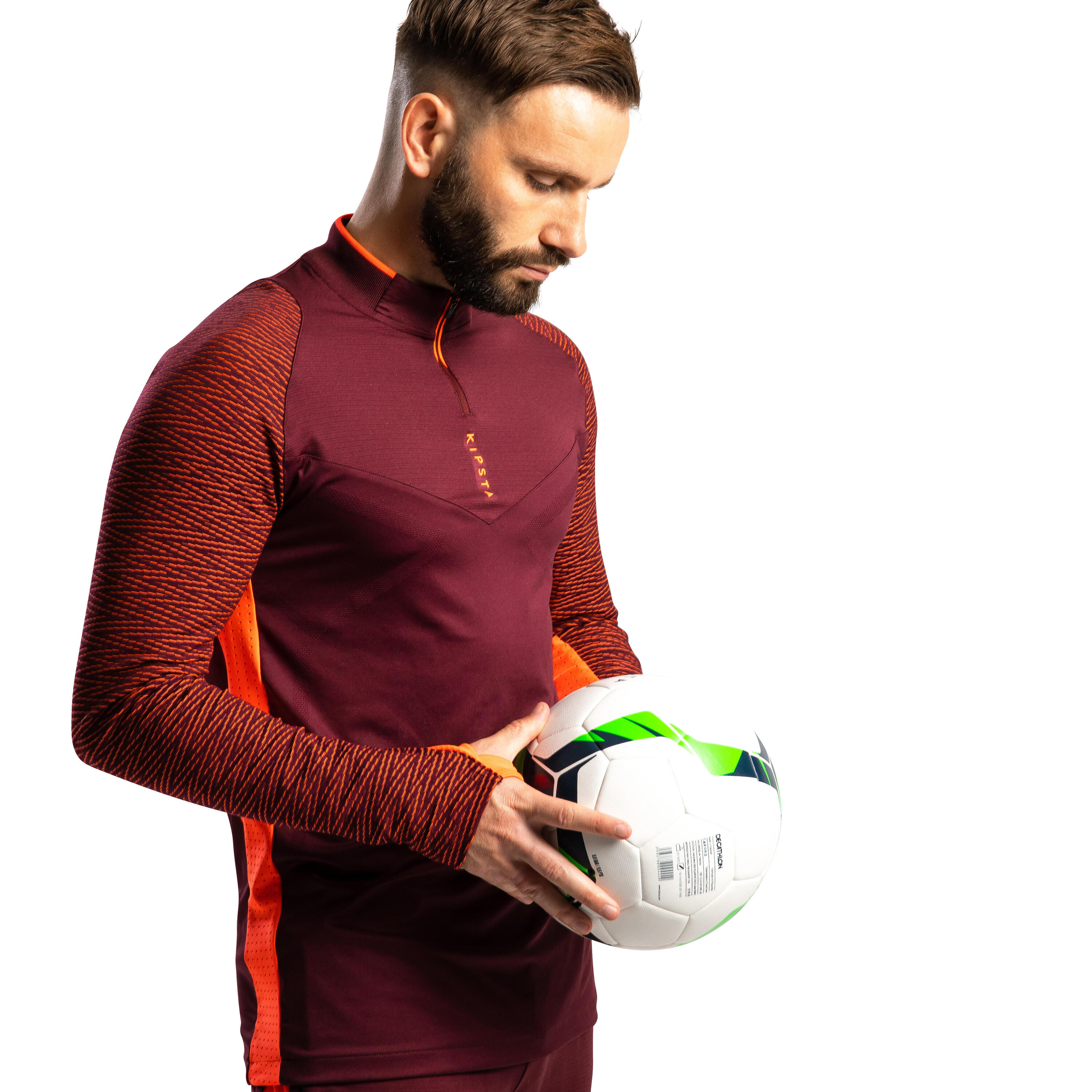 Pantalón 3/4 de fútbol adulto CLR Adulto Burdeos 7/10