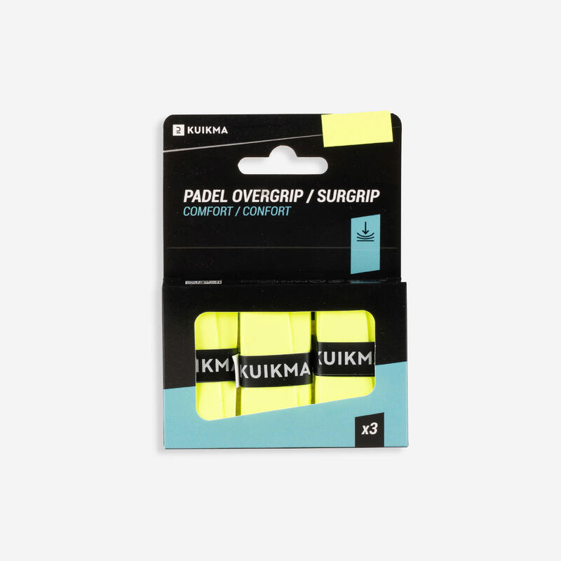 Padel Overgrip Comfort Tri-Pack - Yellow