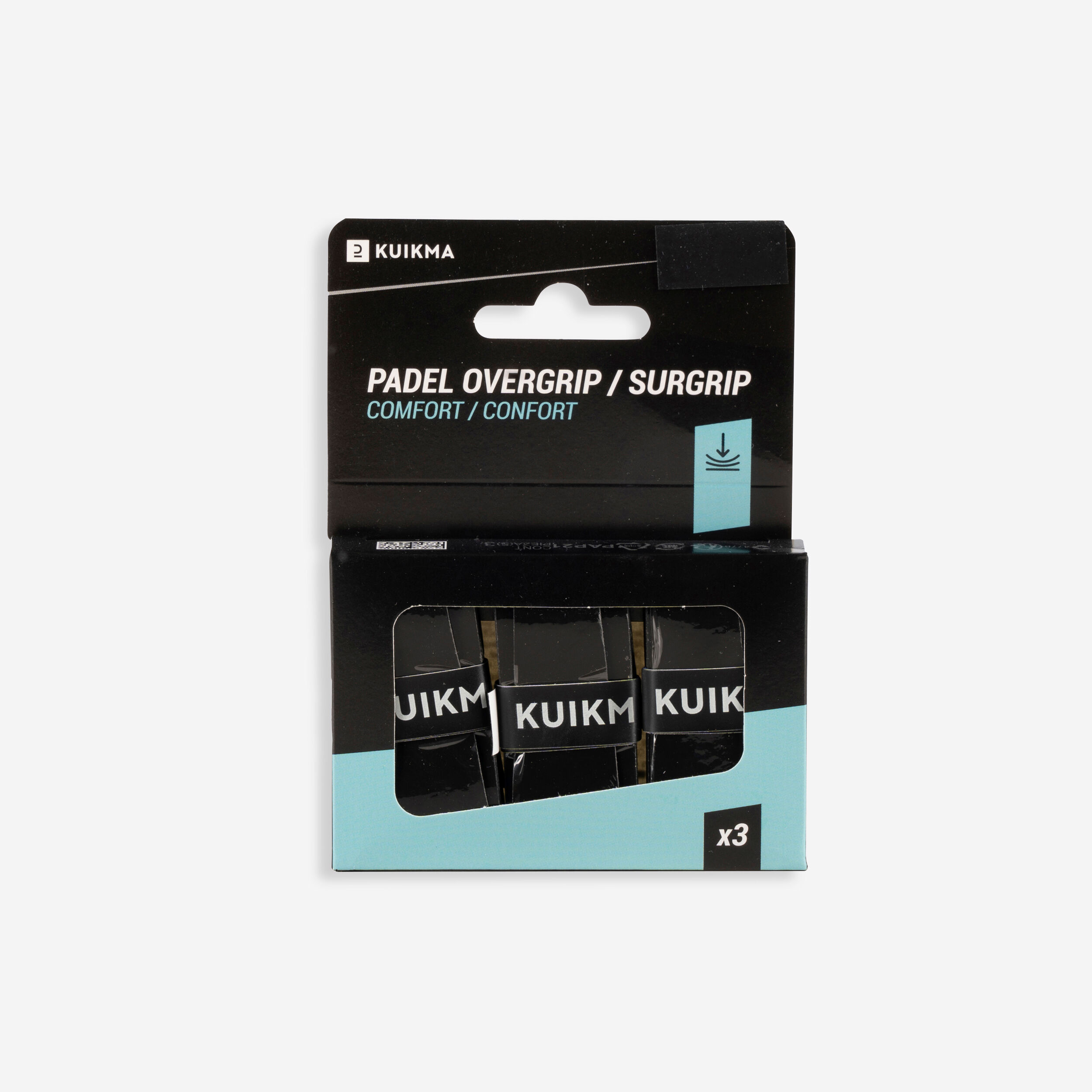 KUIKMA Padel Overgrip Comfort Tri-Pack - Black