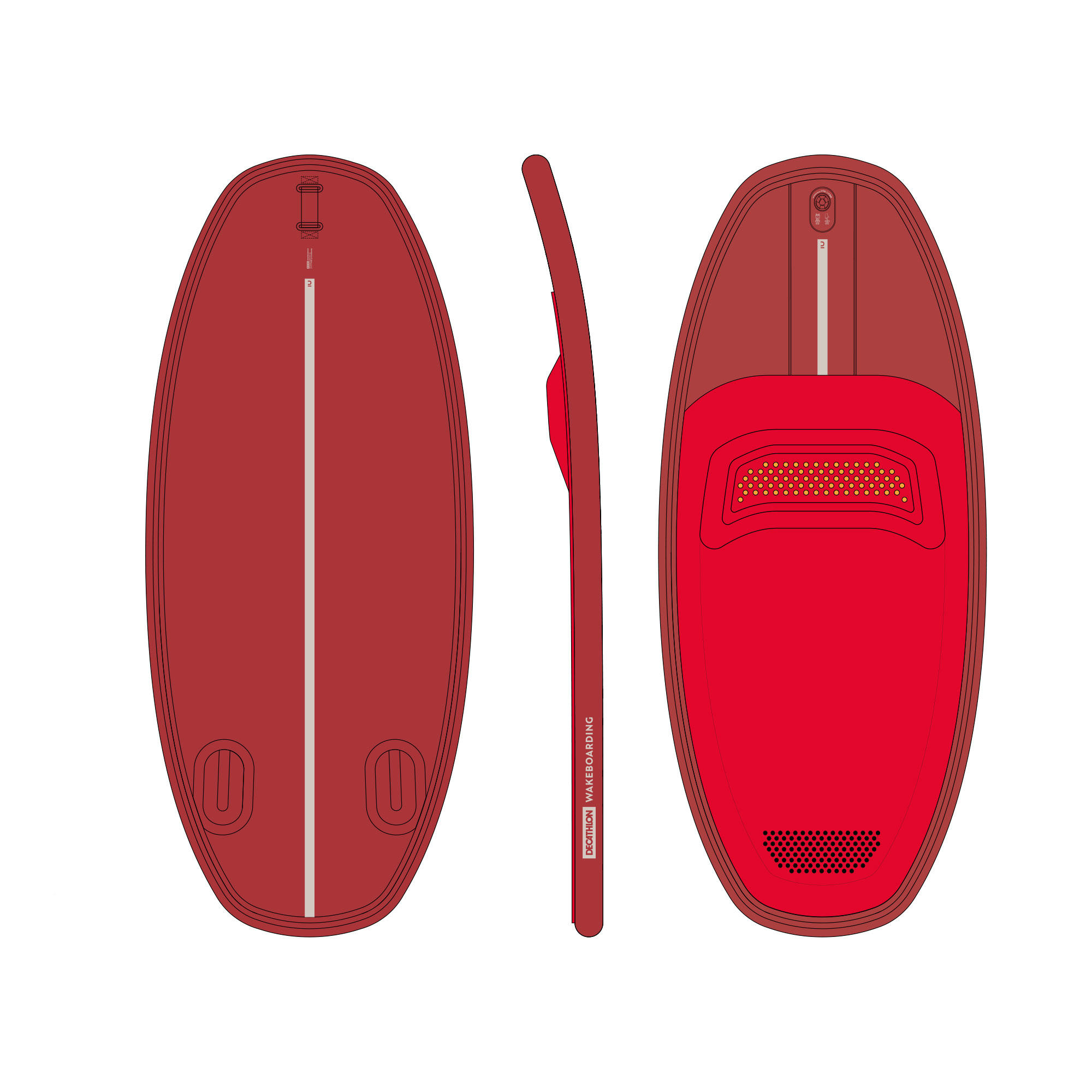 Deska kneeboard/wakeboard Wakeboarding edukacyjna pompowana