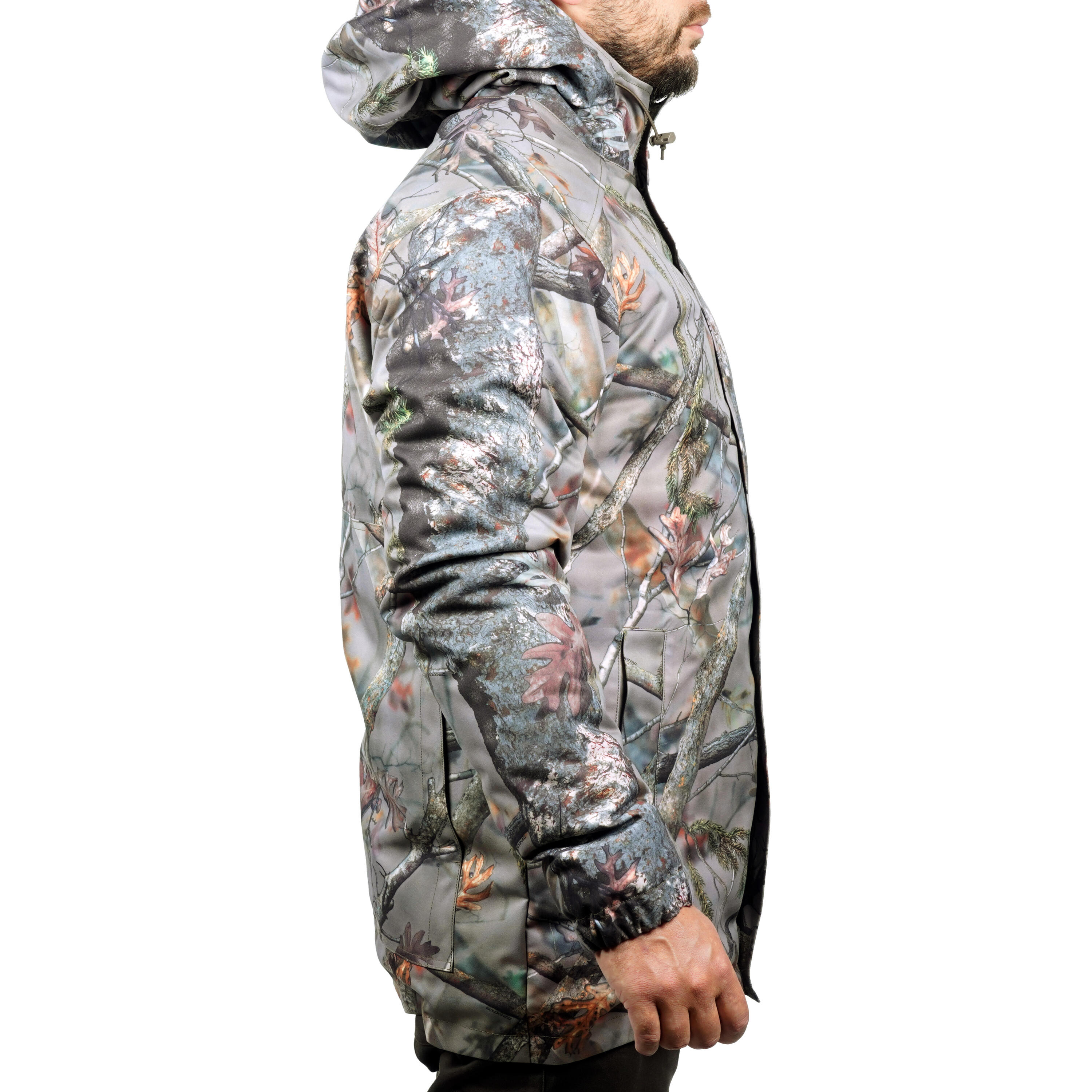WARM HUNTING JACKET 100 - CAMOUFLAGE 4/9