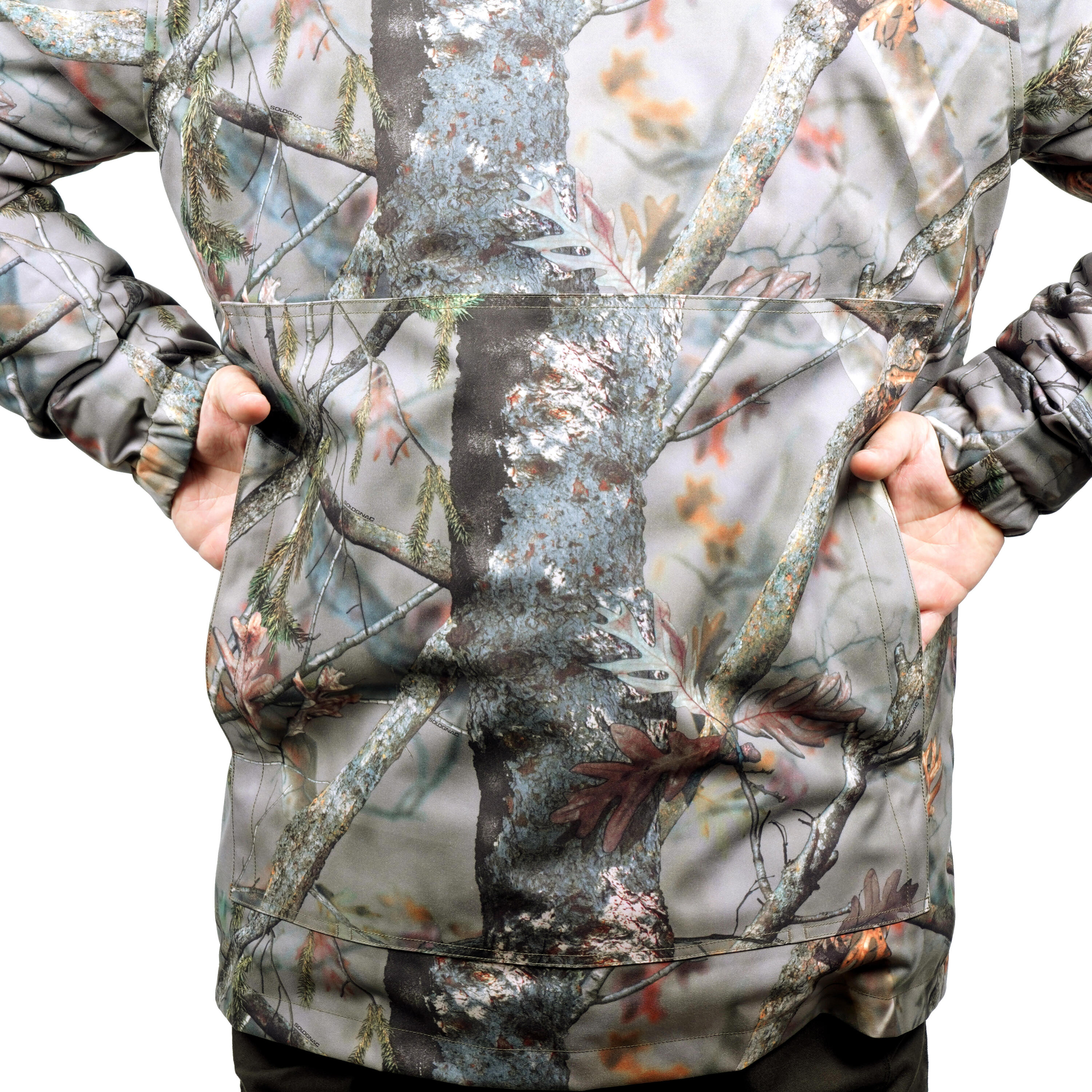 WARM HUNTING JACKET 100 - CAMOUFLAGE 6/9