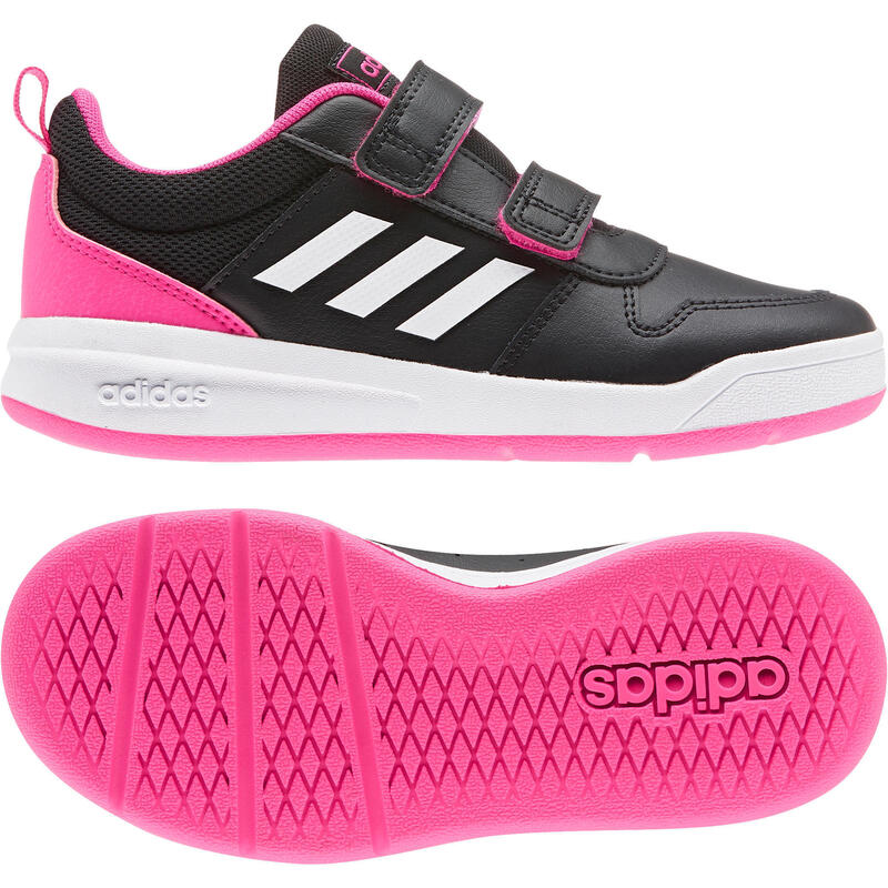 Kids' Tennis Shoes Tensaur Black/Pink ADIDAS Decathlon