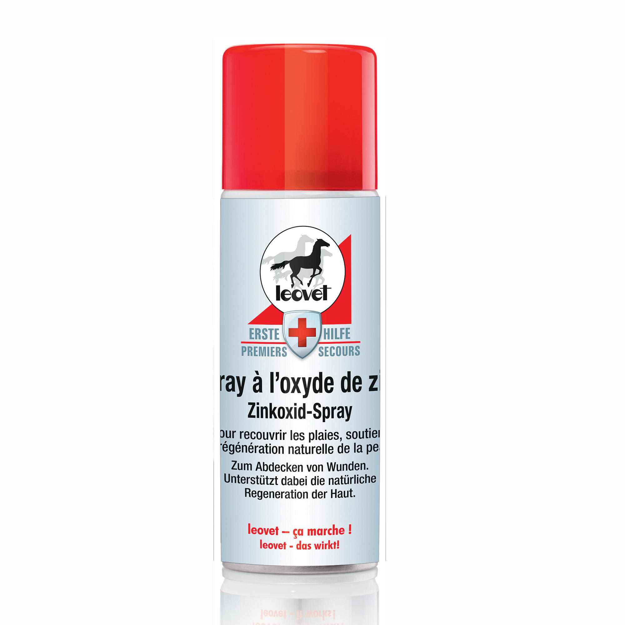 Premiers secours Spray oxyde zinc cheval et poney - LEOVET 200 ml 3/3