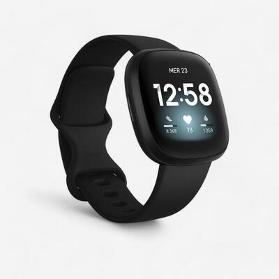 Orologio connesso salute e sport (+ GPS) FITBIT VERSA 3 nero