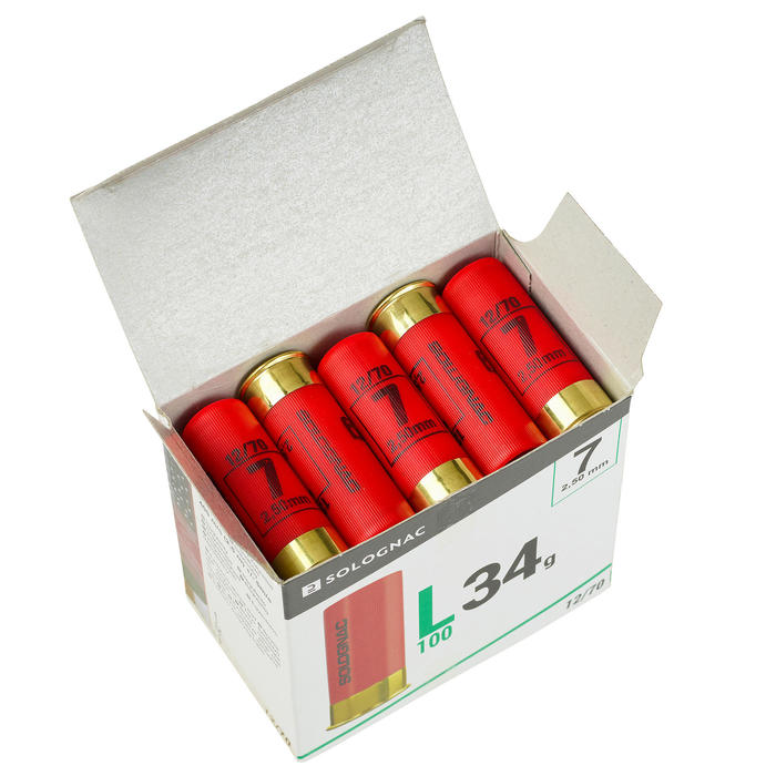 Calibre 12 CARTOUCHE L100 34g CALIBRE 12/70 PLOMB N°6 X25 SOLOGNAC Decathlon Calibre 12 CARTOUCHE L100 34g CALIBRE 12/70 PLOMB N°6 X25 SOLOGNAC Decathlon