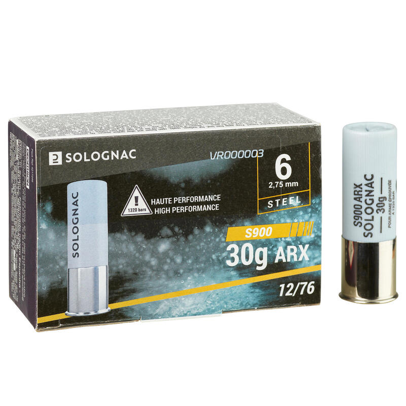 CARTOUCHE S900 30G ARX CALIBRE 12/76 BILLE ACIER N°6X10