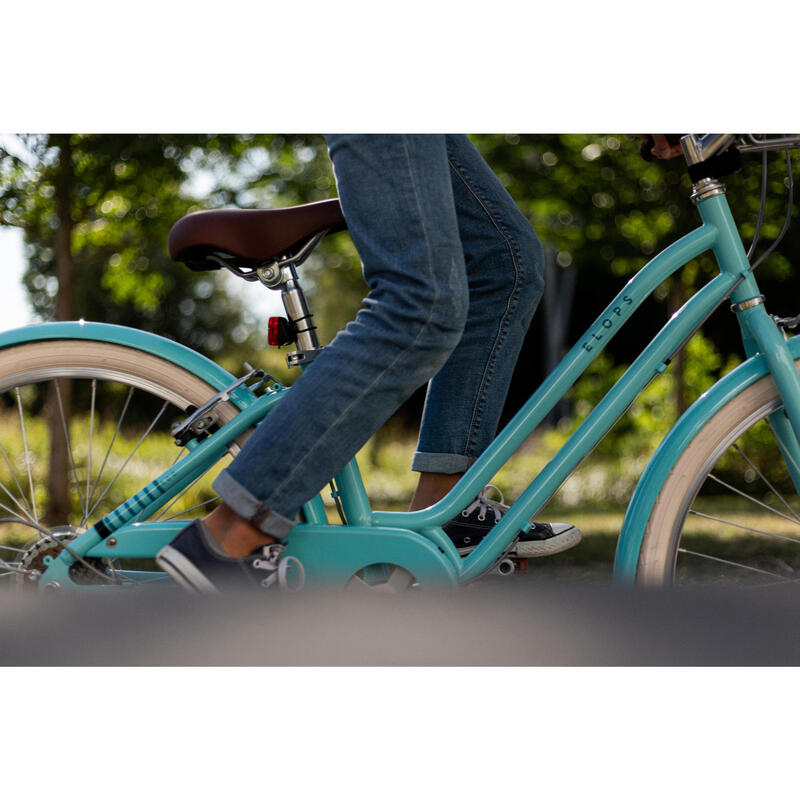 Bicicleta niños 24 pulgadas Elops 500 azul 9-12 años