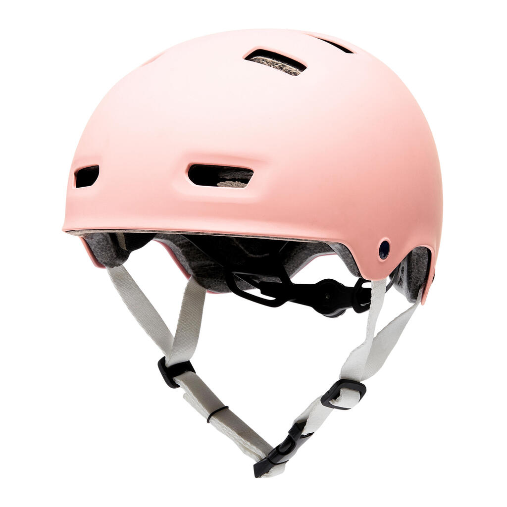 Casque roller skateboard trottinette MF500 bridal pink