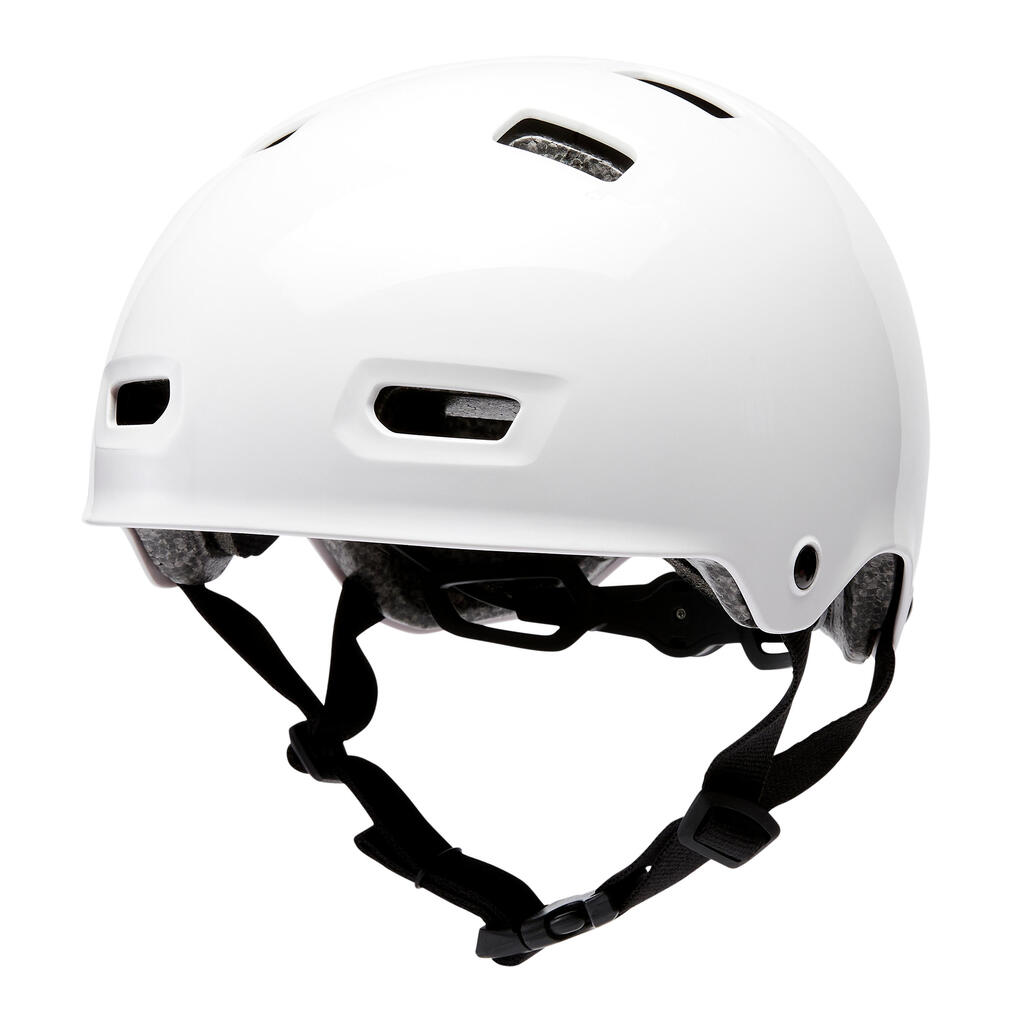 Casque roller skateboard trottinette MF500 blanc