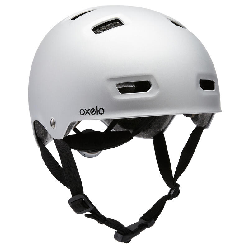 Casco Patines Patinete y Skate Oxelo MF500 Blanco