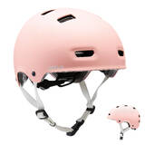 Inline skating skateboarding scootering helmet mf500 - bridal pink