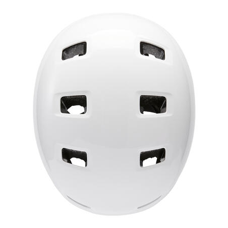 Adjustable Inline Skating, Skateboarding, Scootering Helmet - MF 500 White