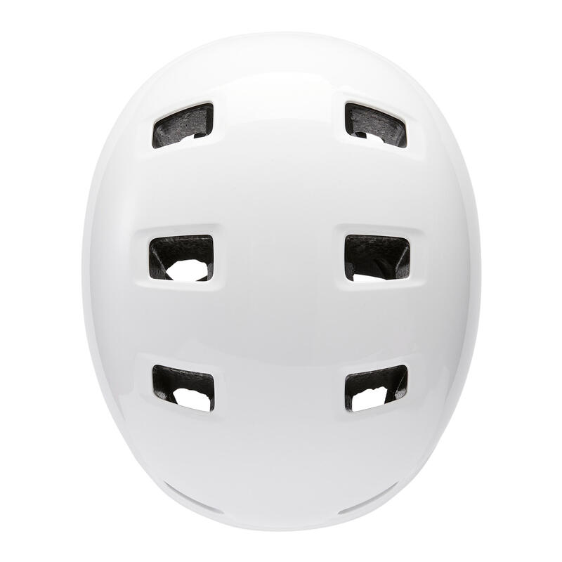 Helm voor inlineskaten skateboarden steppen MF500 wit