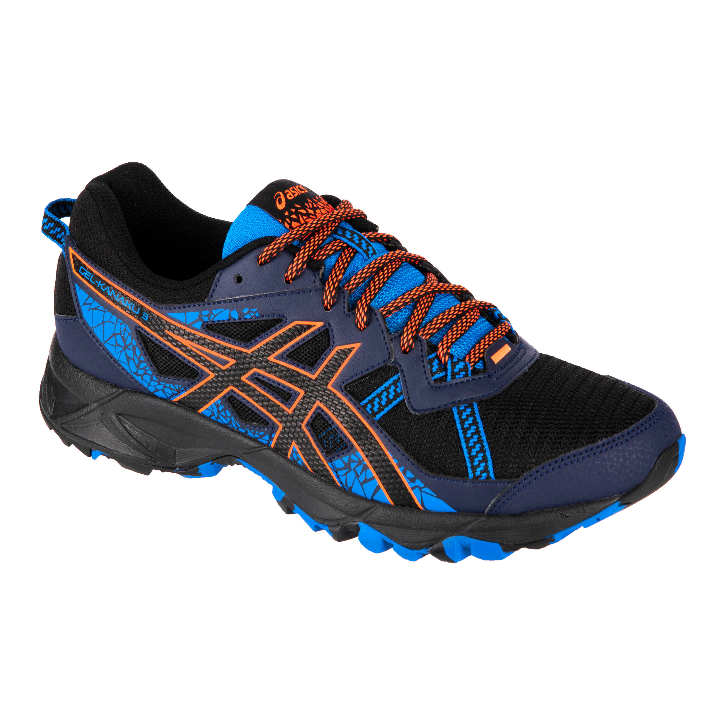 asics bleu orange