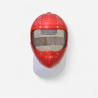 ROUPA E ACESSÓRIOS ESGRIMA - Máscara Esgrima Vermelho NASYCON - null