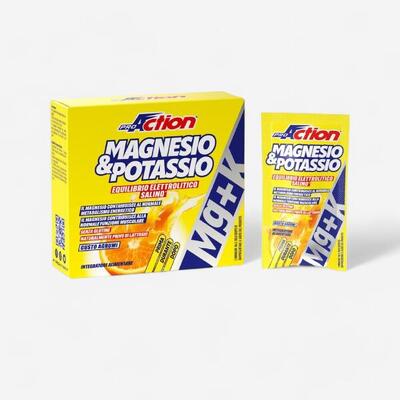 Magnesio e potassio MG+K polvere effervescente gluten free gusto agrumi 10 buste