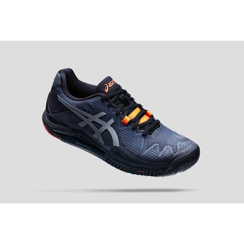 ZAPATILLAS DE TENIS ASICS GEL RESOLUTION 8 MULTI COURTGRIS  HOMBRE NEGRO