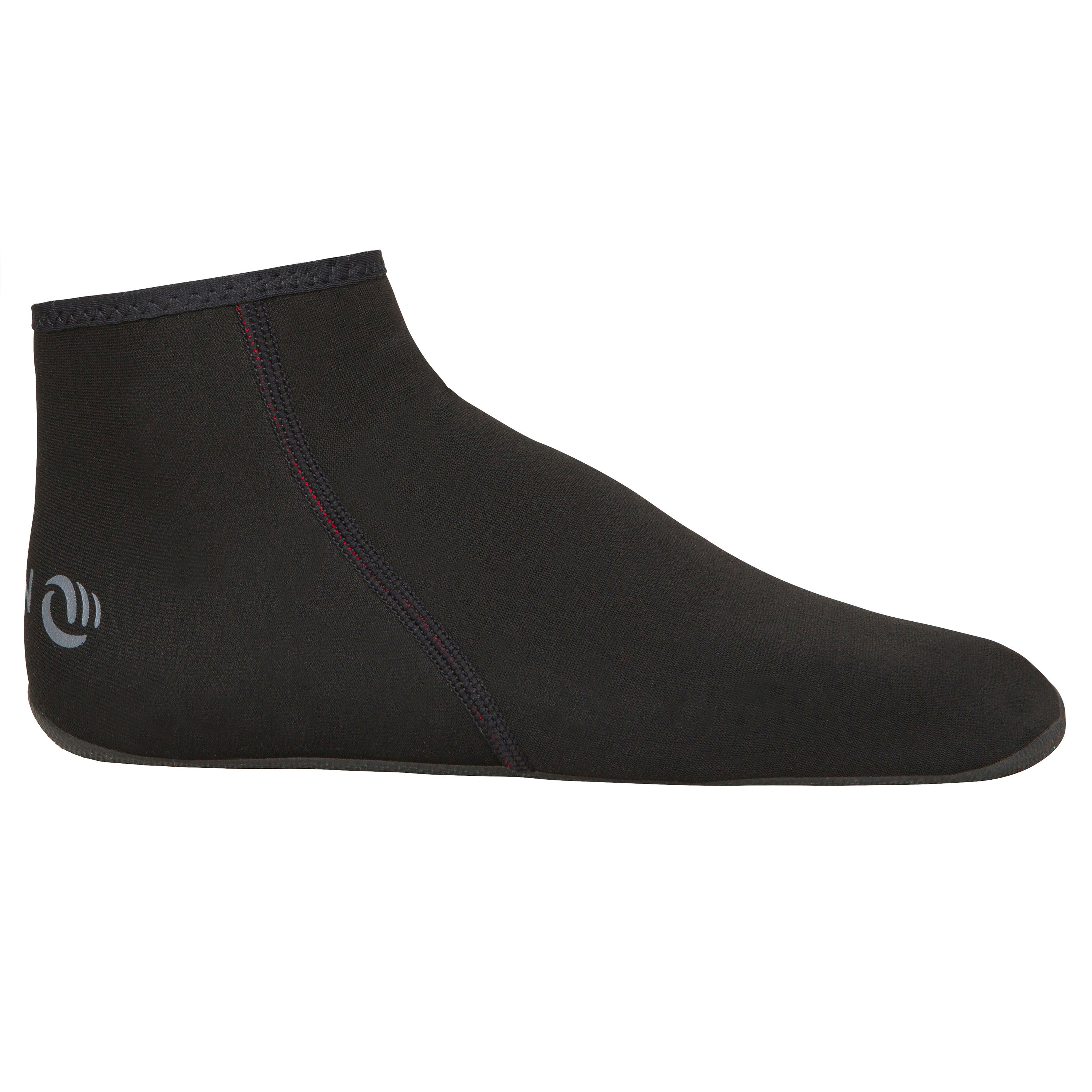 BODYBOARDING AND SURFING SOCKS 2 MM Neoprene 100 - BLACK 2/7