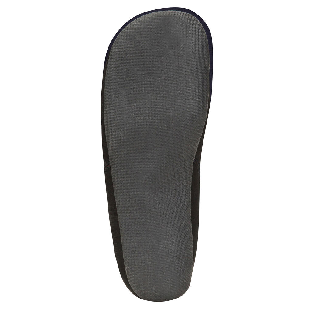 Κάλτσες surf και bodyboard 100 neoprene 2mm μεσαίου ύψους - Μαύρο