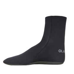 Olaian 3 mm Neoprene Surfing Sock Boots, Adult