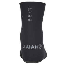 Olaian 3 mm Neoprene Surfing Sock Boots, Adult