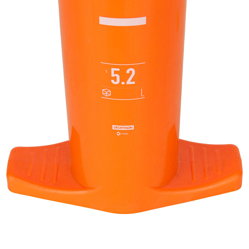Dubultdarbības kajaka rokas pumpis 2x2, 6 l, oranžs