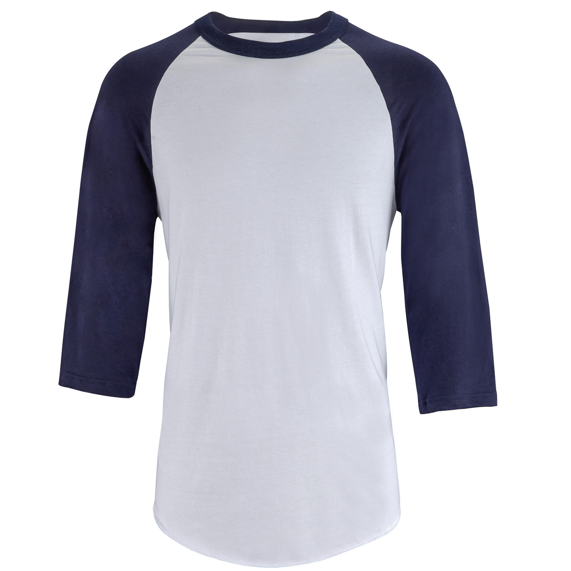 Camiseta de béisbol para adultos con mangas 3/4 BA 550 blanco y azul -  Decathlon