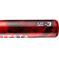 Bate Béisbol Aluminio Kipsta BA550 32'' 34'' Rojo Negro