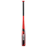 Bate Béisbol Aluminio Kipsta BA550 32'' 34'' Rojo Negro