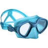 Freediving double-lens mask FRD 500 - blue, reduced volume
